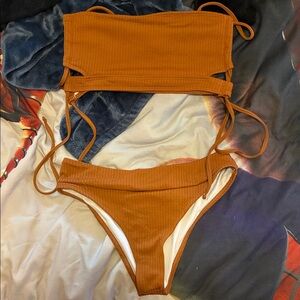 Rust Orange Bikini Set